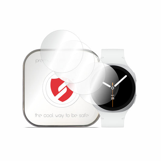Protector de Pantalla Smart Protection Premium Classic para Samsung Galaxy Watch8 40mm, Set de 4 piezas, Plástico