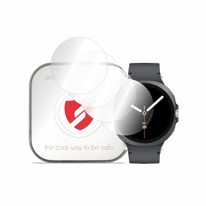 Protector de Pantalla Smart Protection Premium Classic para Samsung Galaxy Watch8 44mm, Set de 4 piezas, Plástico