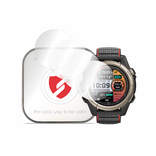 Protector de Pantalla Smart Protection Premium Classic para Amazfit Cheetah Pro, Set de 4 piezas, Plástico
