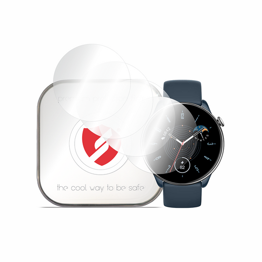 Protector de pantalla Smart Protection Premium Classic para Amazfit GTR Mini, Set de 4 piezas, Plástico