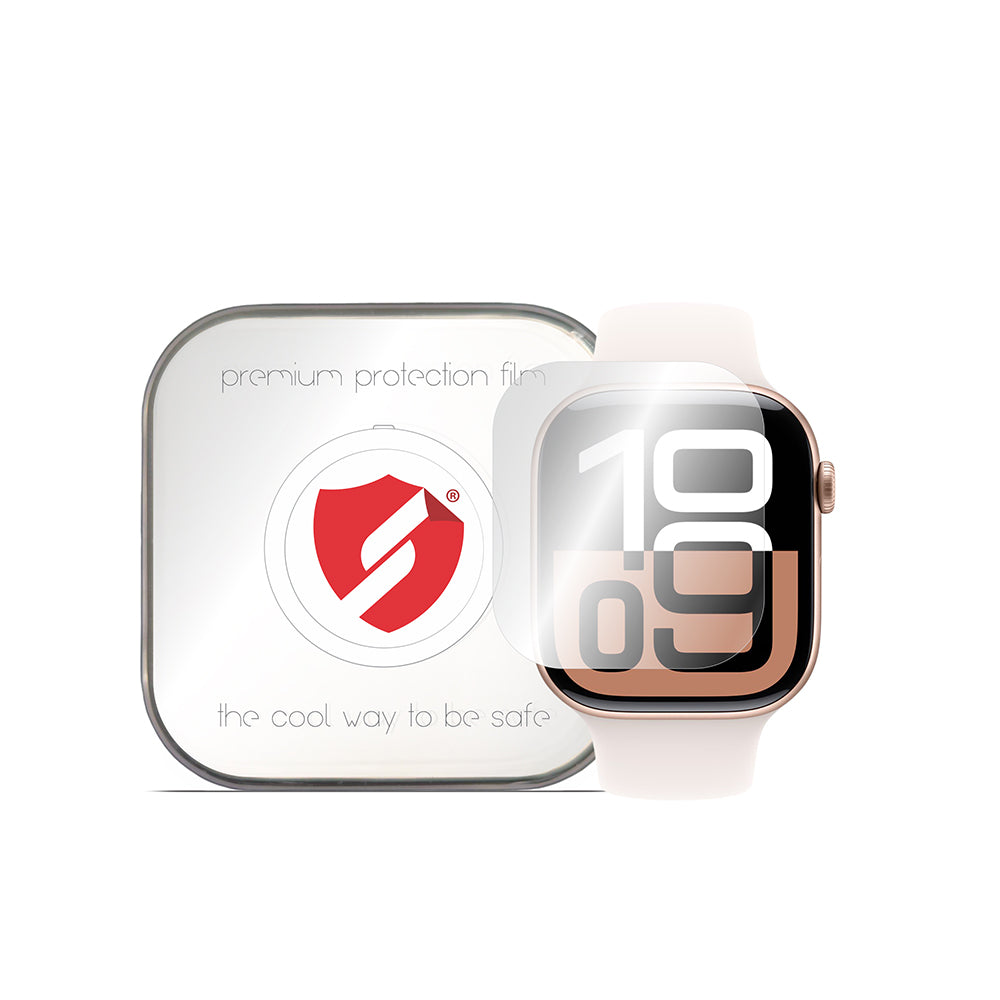 Protector de Pantalla Smart Protection Premium Classic para Apple Watch Series 10 42mm, Set de 4 piezas, Plástico