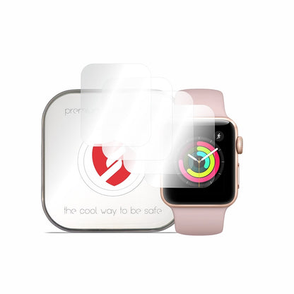 Protector de Pantalla Smart Protection Premium Classic para Apple Watch 38mm Series, Set de 4 piezas, Plástico