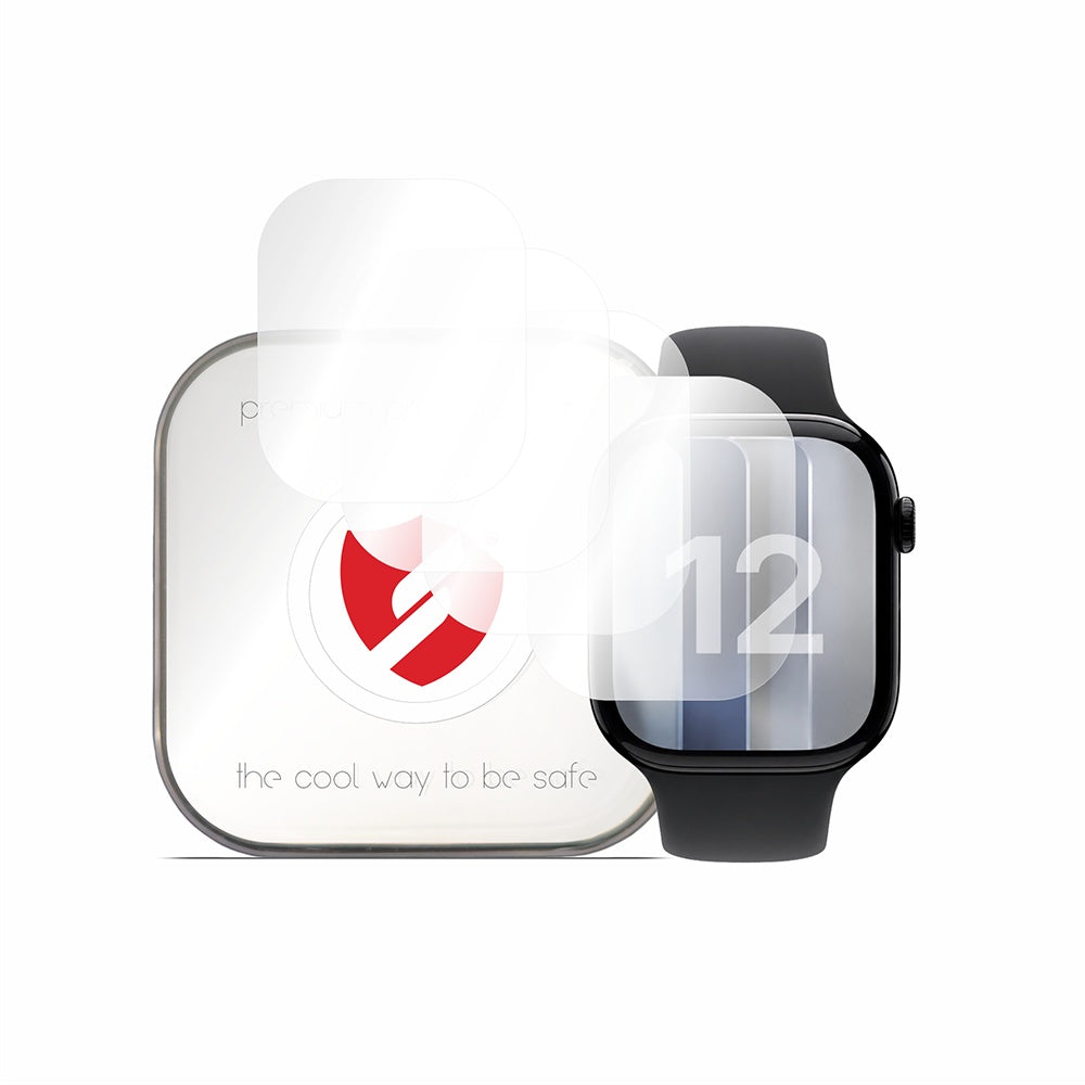Protector de Pantalla Smart Protection Premium Classic para Apple Watch Series 12 42mm, Set de 4 piezas, Plástico