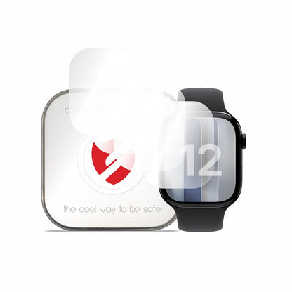 Protector de Pantalla Smart Protection Premium Classic para Apple Watch Series 12 42mm, Set de 4 piezas, Plástico