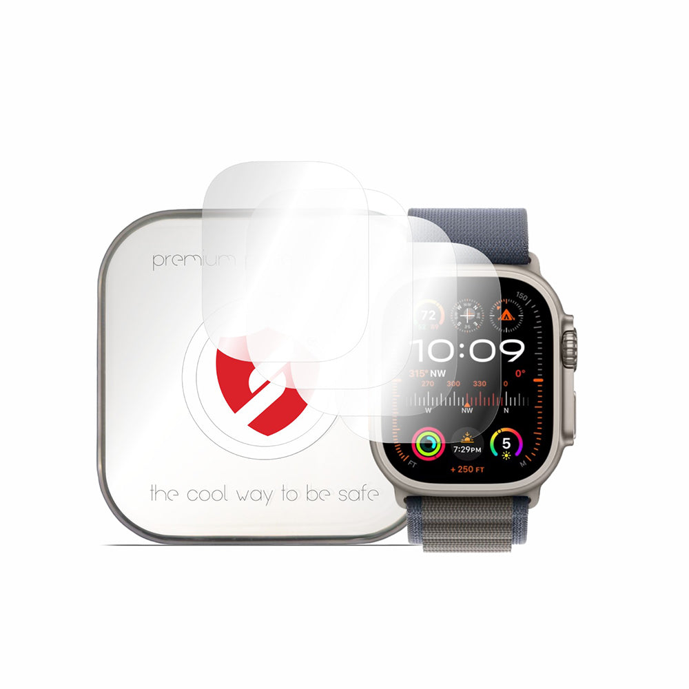 Protector de pantalla Smart Protection Premium Classic para Apple Watch Ultra Series, Set de 4 piezas, Plástico