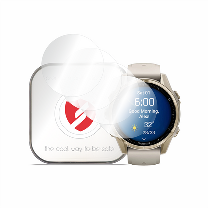 Protector Smart Protection Premium Classic para Garmin Fenix 8 43mm, Set de 4 piezas, Plástico