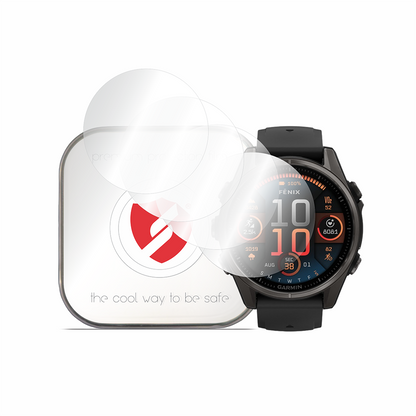 Protector de pantalla Smart Protection Premium Classic para Garmin Fenix 8 47mm, Set de 4 piezas, Plástico