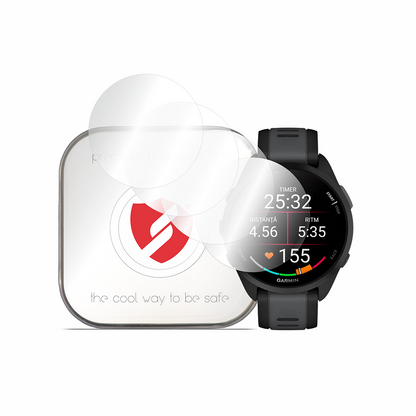 Protector de pantalla Smart Protection Premium Classic para Garmin Forerunner 165, Set de 4 piezas, Plástico