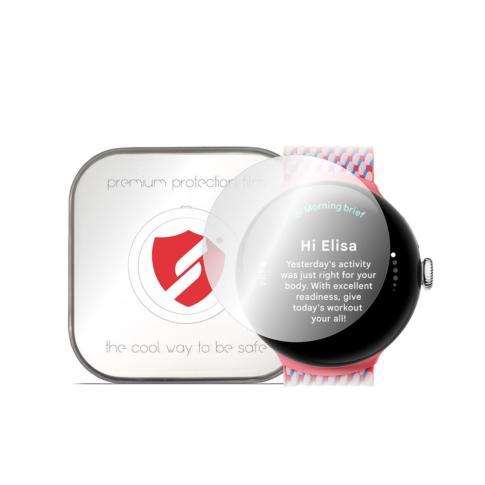 Protector de Pantalla Smart Protection Premium Classic para Google Pixel Watch 3 41mm, Set de 4 piezas, Plástico