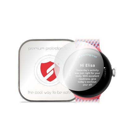 Protector de Pantalla Smart Protection Premium Classic para Google Pixel Watch 3 41mm, Set de 4 piezas, Plástico
