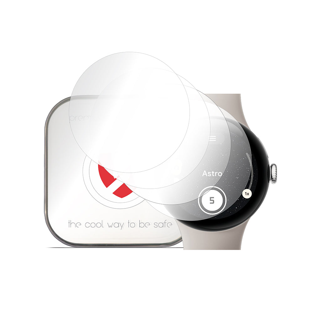 Protector de Pantalla Smart Protection Premium Classic para Google Pixel Watch 3 45mm, Set de 4 piezas, Plástico