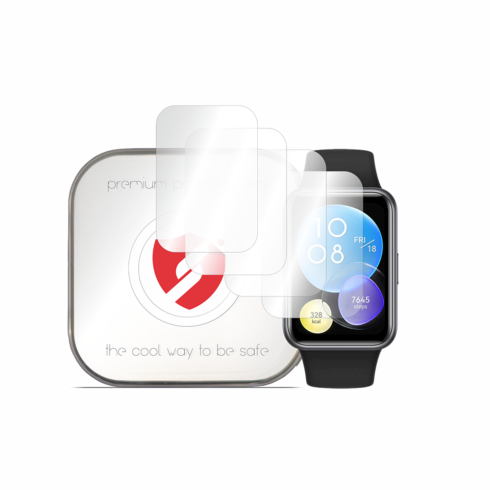 Protector de pantalla Smart Protection Premium Classic para Huawei Watch Fit 2, Set de 4 piezas, Plástico
