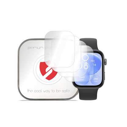 Protector de pantalla Smart Protection Premium Classic para Huawei Watch Fit 4 / Fit 3, Set de 4 piezas, Plástico