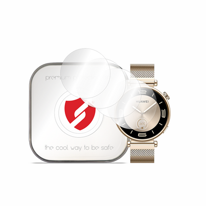 Protector de Pantalla Smart Protection Premium Classic para Huawei Watch GT 4 41mm, Set de 4 piezas, Plástico