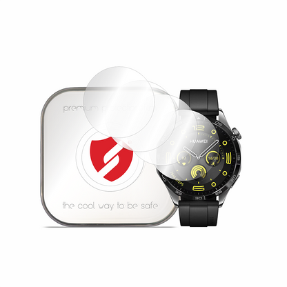 Protector de Pantalla Smart Protection Premium Classic para Huawei Watch GT 4 46mm, Set de 4 piezas, Plástico