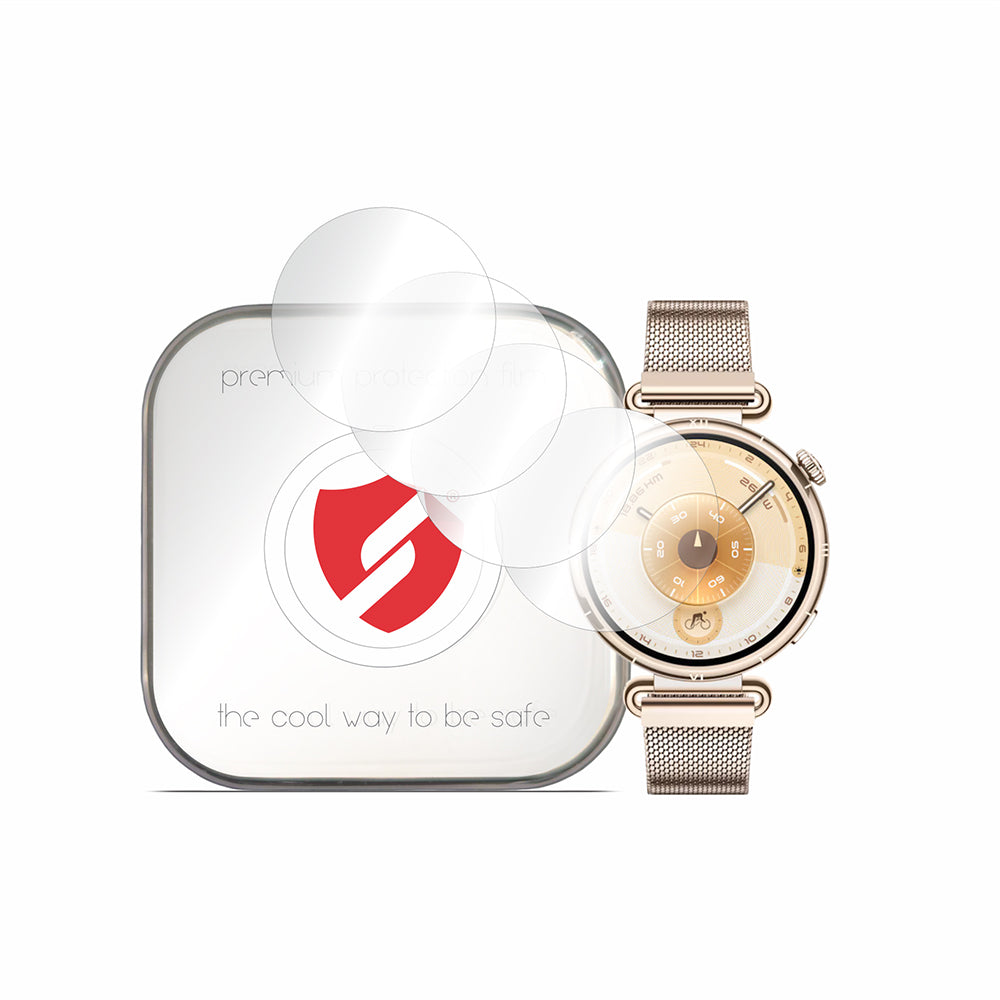Protector de Pantalla Smart Protection Premium Classic para Huawei Watch GT 6 41mm, Set de 4 piezas, Plástico