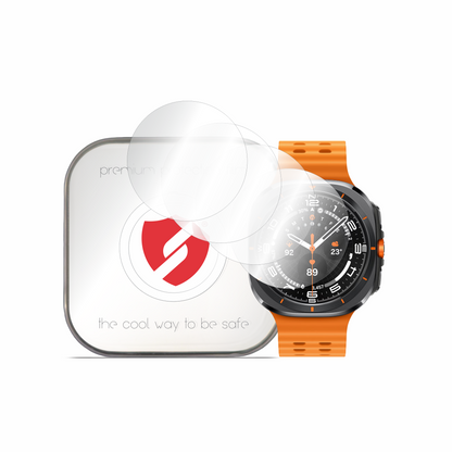 Protector de pantalla Smart Protection Premium Classic para Samsung Galaxy Watch Ultra, Set de 4 piezas, Plástico