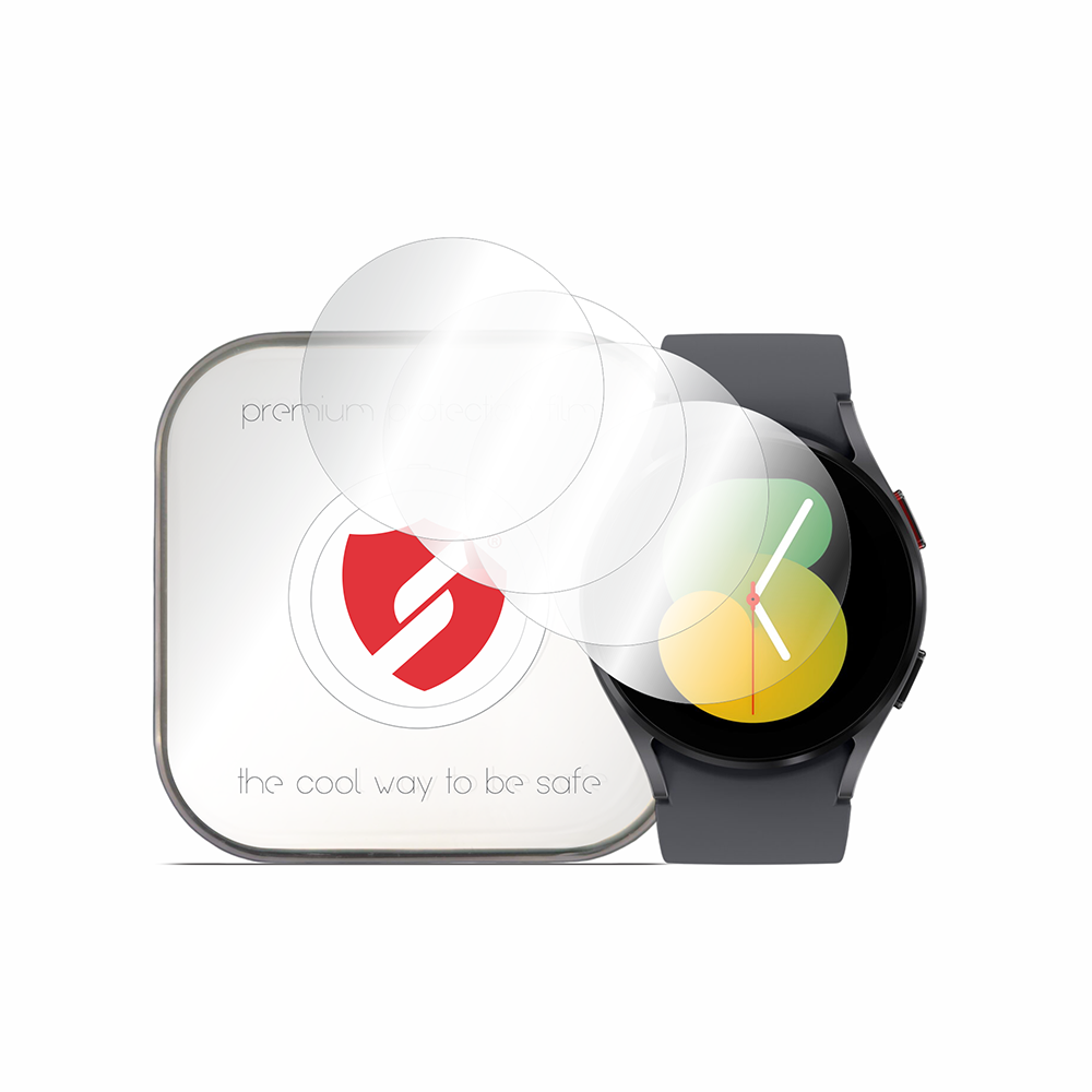 Protector de pantalla Smart Protection Premium Classic para Samsung Galaxy Watch5 40mm, Set de 4 piezas, Plástico