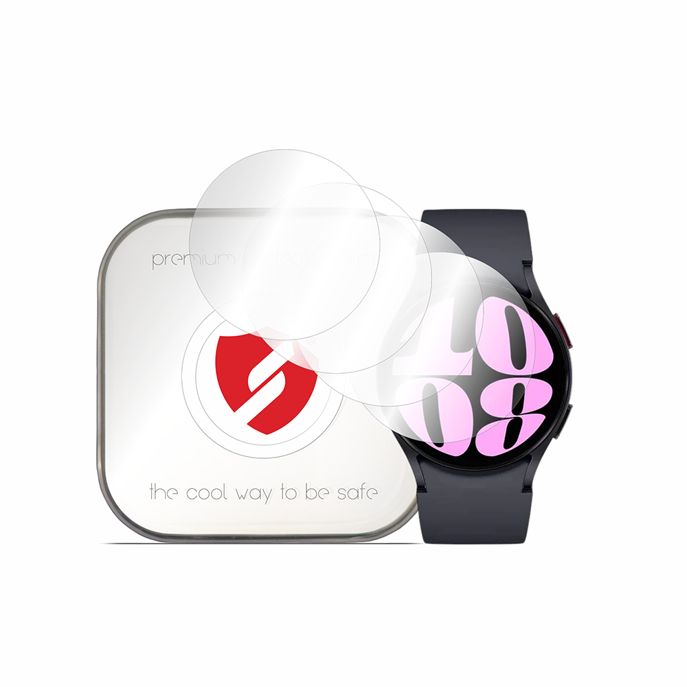 Protector de pantalla Smart Protection Premium Classic para Samsung Galaxy Watch6 44mm, Set de 4 piezas, Plástico