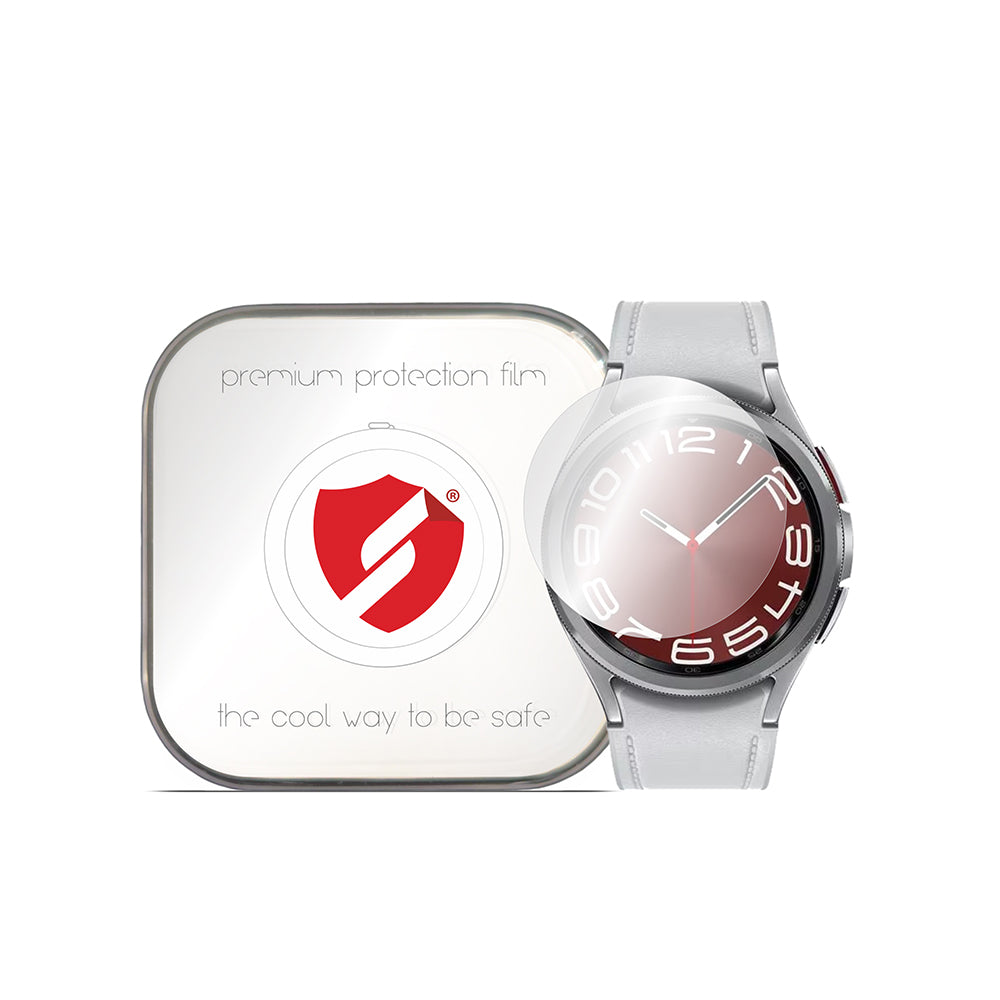 Protector de Pantalla Smart Protection Premium Classic para Samsung Galaxy Watch6 Classic 47mm, Set de 4 piezas, Plástico