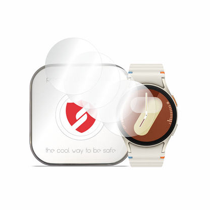 Protector de pantalla Smart Protection Premium Classic para Samsung Galaxy Watch7 40mm, Set de 4 piezas, Plástico