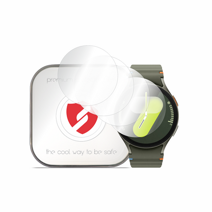 Protector de Pantalla Smart Protection Premium Classic para Samsung Galaxy Watch7 44mm, Set de 4 piezas, Plástico