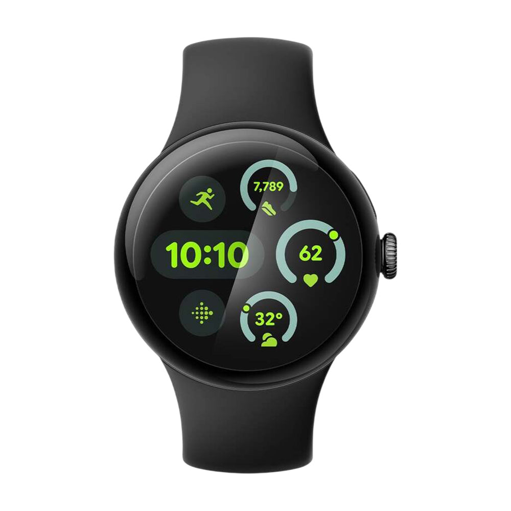 Protector de pantalla Spigen Elite Shield EZ FIT para Google Pixel Watch 45mm Series, Set de 2 piezas, Vidrio templado, Transparente AFL08525