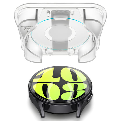 Protector de pantalla Spigen GlastR EZ FIT para Samsung Galaxy Watch7 / Watch6 / Watch5 / Watch4 Serie de 44mm, Set de 2 piezas, Cristal Templado AGL08493