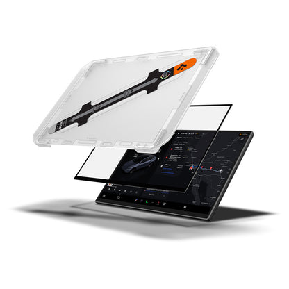 Protector de pantalla Spigen GlastR EZ FIT para Navegación Tesla Y 2026 Premium / Performance, Vidrio Templado AGL10820
