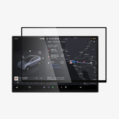 Protector de pantalla Spigen GlastR EZ FIT para Navegación Tesla Y 2026 Premium / Performance, Vidrio Templado AGL10820