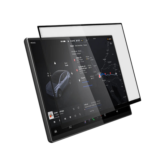 Protector de pantalla Spigen GlastR EZ FIT para Navegación Tesla Y 2026 Premium / Performance, Vidrio Templado AGL10820