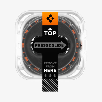 Protector de pantalla Spigen GlastR EZ FIT para Samsung Galaxy Watch Ultra2, vidrio templado, set de 2 piezas AGL11758