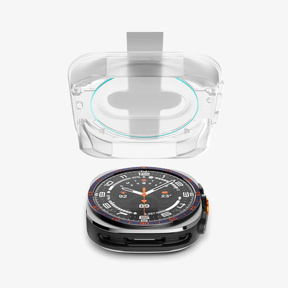 Protector de pantalla Spigen GlastR EZ FIT para Samsung Galaxy Watch Ultra2, vidrio templado, set de 2 piezas AGL11758