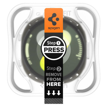 Spigen GlastR EZ FIT Protection Film for Samsung Galaxy Watch8 40mm, Set of 2 pieces, Tempered Glass AGL09876