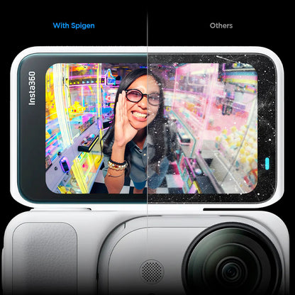 Protector de Pantalla Spigen GlastR Slim para Insta360 Go Ultra, Cristal Templado, Set de 2 piezas AGL11171