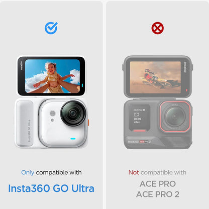 Protector de Pantalla Spigen GlastR Slim para Insta360 Go Ultra, Cristal Templado, Set de 2 piezas AGL11171