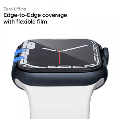 Película Protectora Spigen Neo Flex para Apple Watch 45mm / 44mm / 42mm Series, Set de 3 piezas, Plástico AFL04049