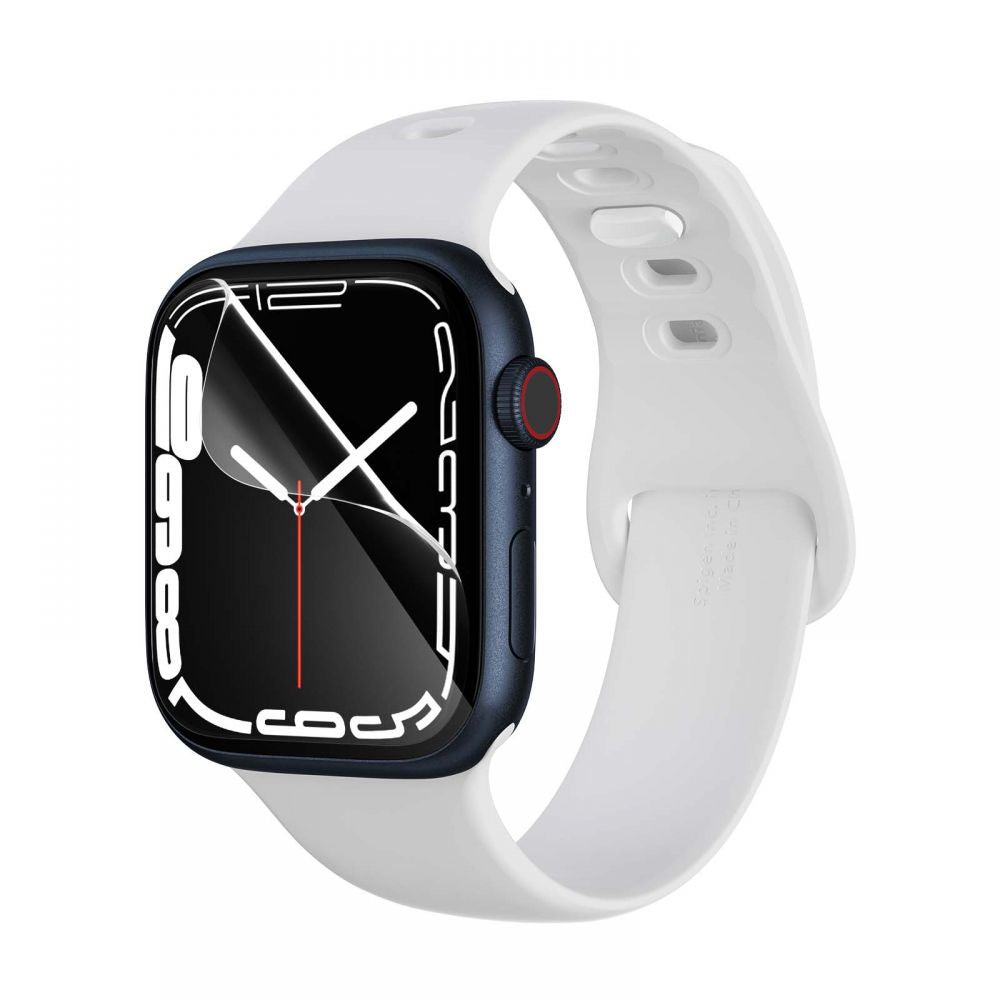 Película Protectora Spigen Neo Flex para Apple Watch 45mm / 44mm / 42mm Series, Set de 3 piezas, Plástico AFL04049