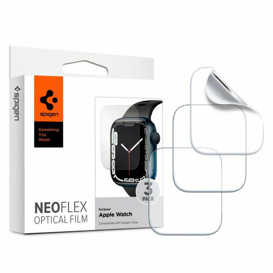 Folie Protectie Spigen Neo Flex para Apple Watch 41mm / 40mm Series, Set 3 piezas, Plástico 061FL25575