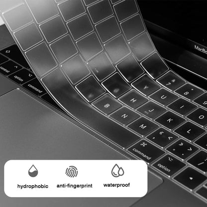 Funda Protectora para Teclado Techsuit PureTypeX para Apple MacBook Pro 14 (2021 - 2024) / Air 13 (2022 - 2025) / Air 15 (2022 - 2025), Transparente