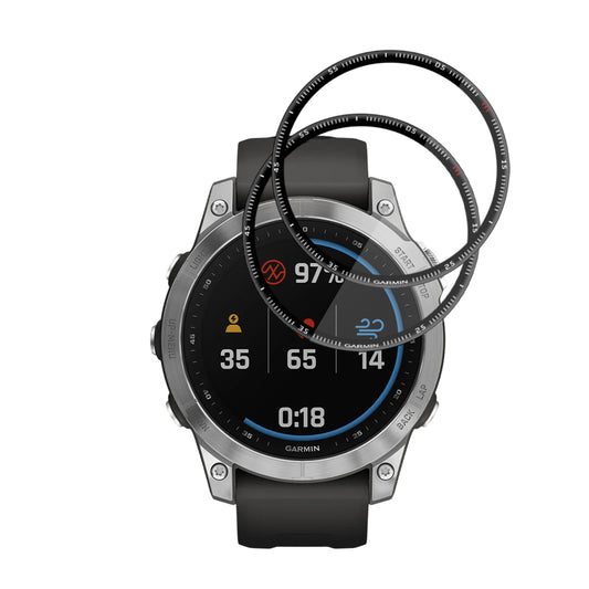 Folie de Protección Techsuit Nano Flex para Garmin Fenix 7, Set de 2 piezas, Plástico, Negra