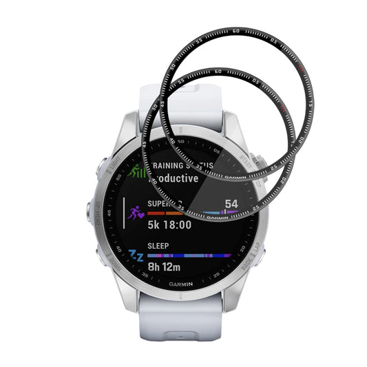 Folie de Protección Techsuit Nano Flex para Garmin Fenix 7S, Set de 2 piezas, Plástico, Negra