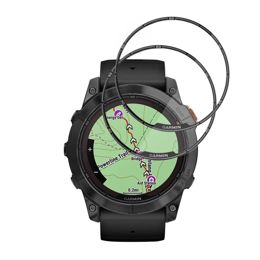 Folie de Protección Techsuit Nano Flex para Garmin Fenix 7X Pro Solar, Set de 2 piezas, Plástico, Negra