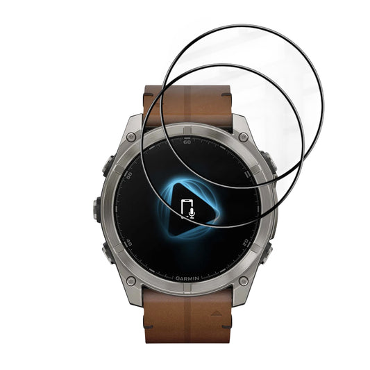 Folie de Protección Techsuit Nano Flex para Garmin Fenix 8 Pro 51mm / 8 51mm, Set 2 piezas, Plástico, Negra