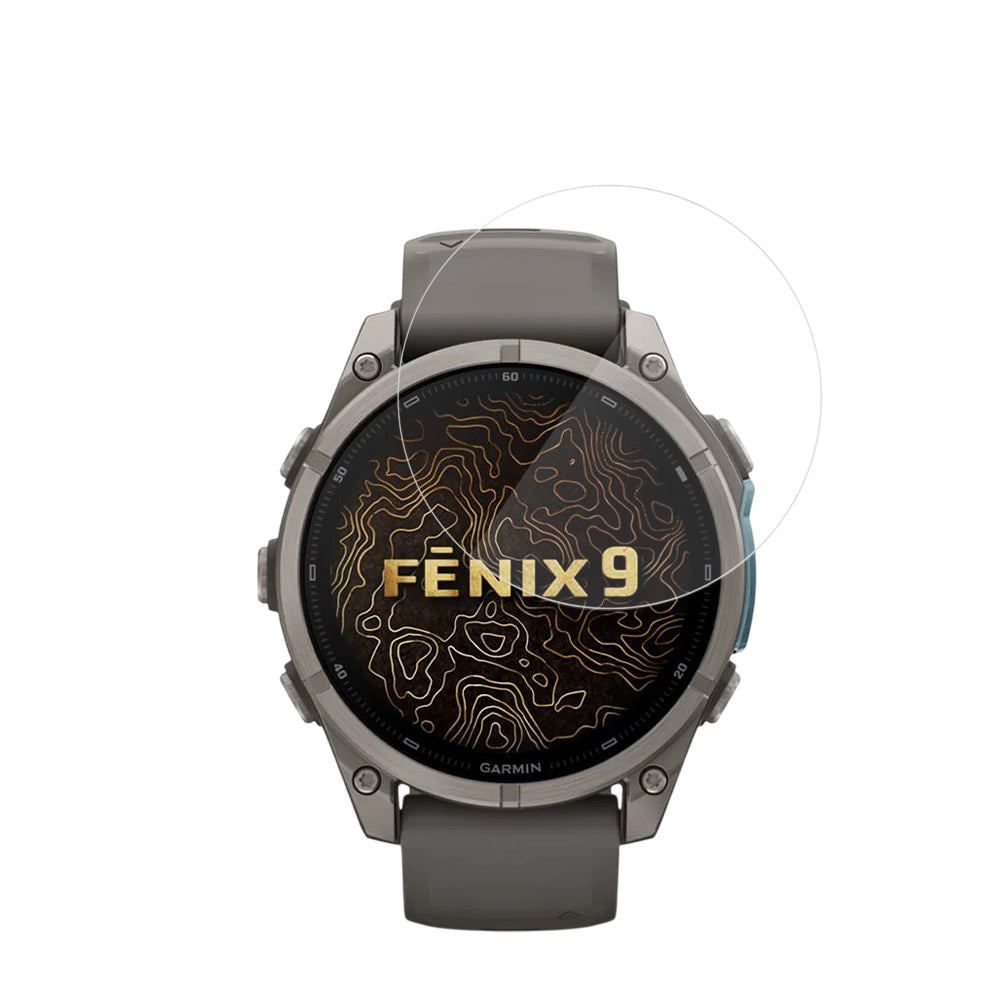 Protector Techsuit Nano Flex para Garmin Fenix 9 Pro 47mm / Fenix 9 47mm, Set de 2 piezas, Plástico, Negro