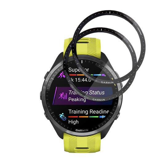 Folie de Protección Techsuit Nano Flex para Garmin Forerunner 965, Set de 2 piezas, Plástico, Negra