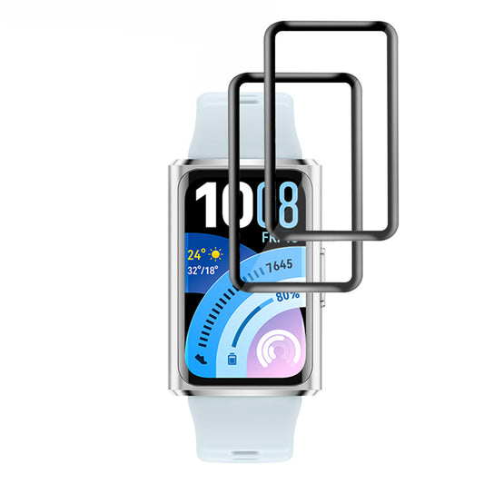 Folie de Protección Techsuit Nano Flex para Huawei Band 11 Pro, Set de 2 piezas, Plástico, Negra
