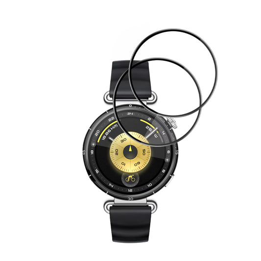 Folie Protección Techsuit Nano Flex para Huawei Watch GT 6 41mm, Set 2 piezas, Plástico, Negra