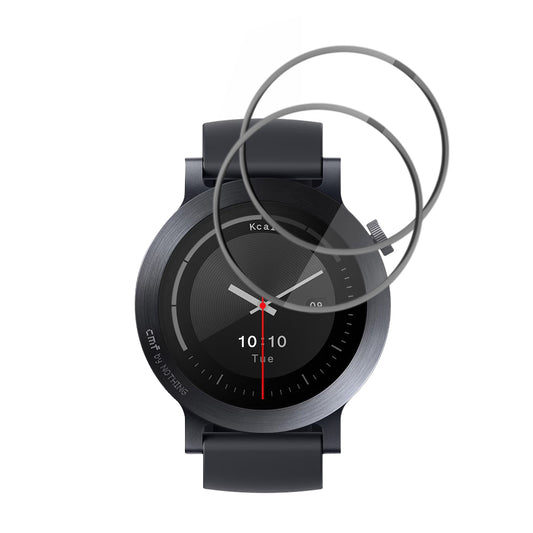 Folie de Protección Techsuit Nano Flex para Nothing CMF Watch 3 Pro, Set de 2 piezas, Plástico, Negra