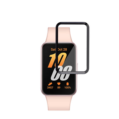Protector Techsuit Nano Flex para Samsung Galaxy Fit3 R39M, Set de 2 piezas, Plástico, Negro